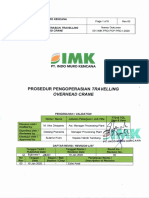  Prosedur Pengoperasian Travelling Overhead Crane