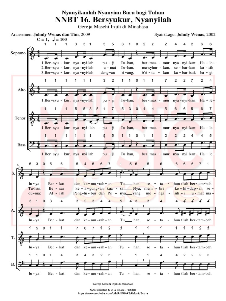 NNBT 16. Bersyukur, Nyanyilah | PDF