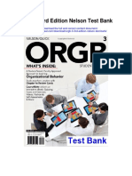 Orgb 3 3rd Edition Nelson Test Bank
