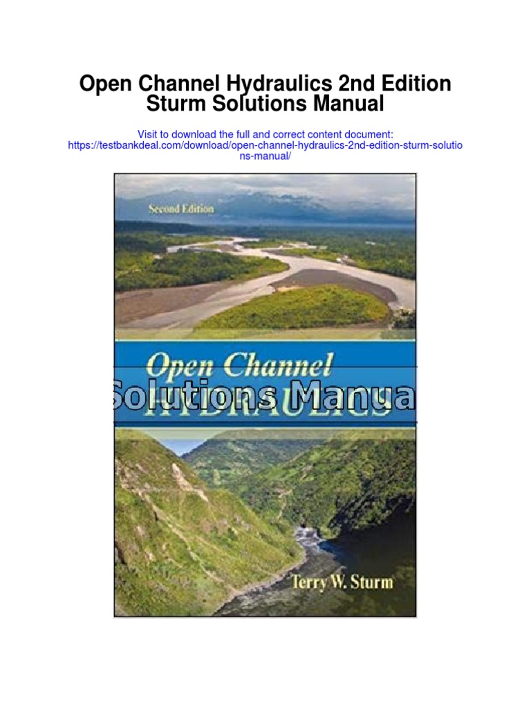 Open Channel Hydraulics 2nd Edition Sturm Solutions Manual PDF