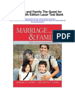 Marriage and Family The Quest For Intimacy 8th Edition Lauer Test Bank