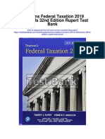Pearsons Federal Taxation 2019 Individuals 32nd Edition Rupert Test Bank