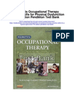 Pedrettis Occupational Therapy Practice Skills For Physical Dysfunction 7th Edition Pendleton Test Bank