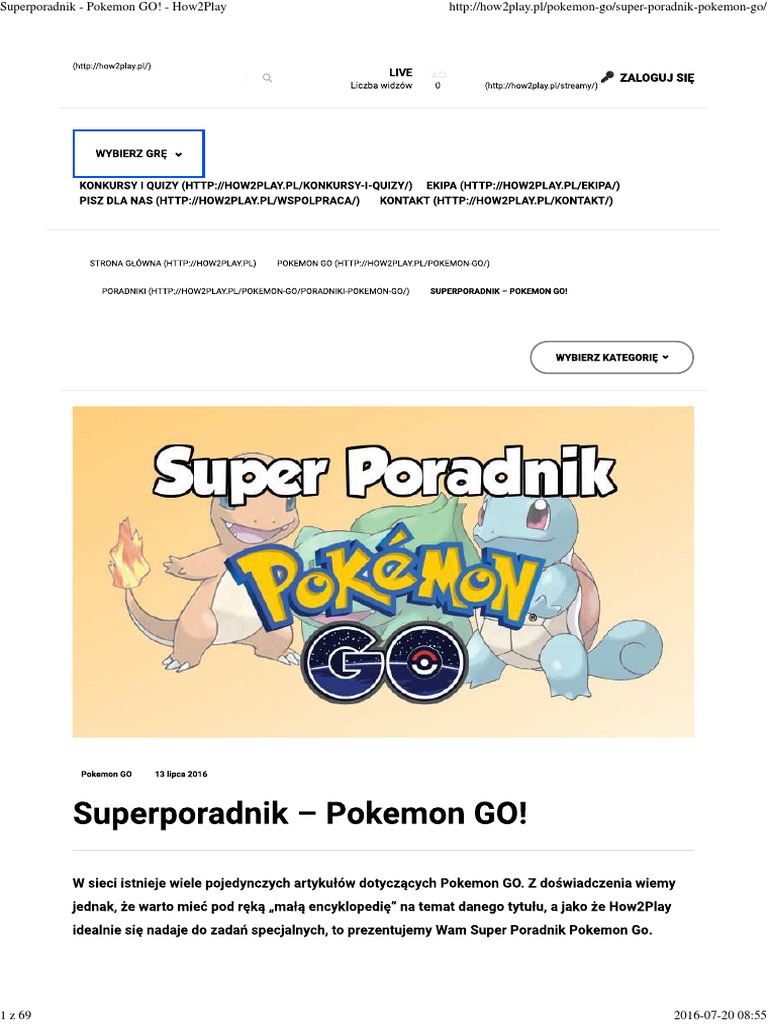 Pokemon GO Guide - How2Play | PDF | Games & Activities | Home & Garden