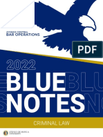 2022 Blue Notes Criminal Law