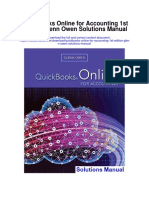 Quickbooks Online For Accounting 1st Edition Glenn Owen Solutions Manual