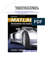 Matlab Programming For Engineers 5th Edition Chapman Solutions Manual