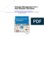 Mastering Strategic Management Vol1 1 1st Edition Ketchen Test Bank