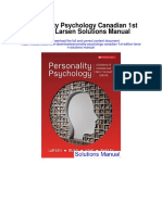 Personality Psychology Canadian 1st Edition Larsen Solutions Manual