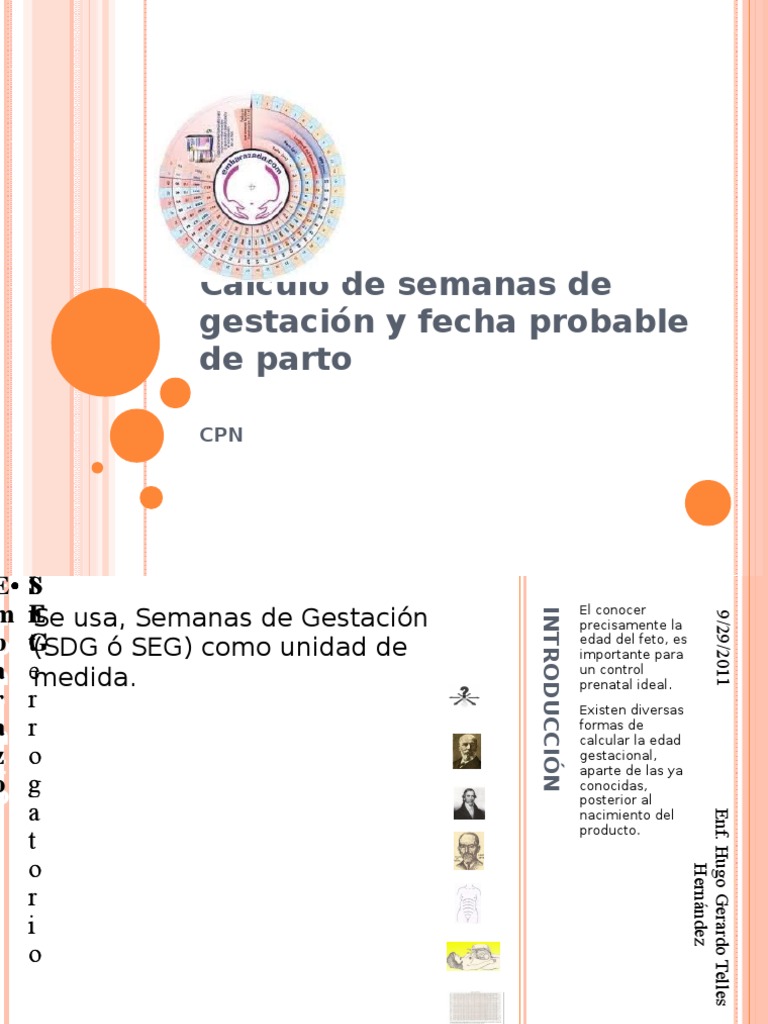 Cálculo de Semanas de Gestación | PDF | Obstetricia | Salud sexual
