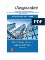 Real Estate Finance and Investments 16th Edition Brueggeman Test Bank