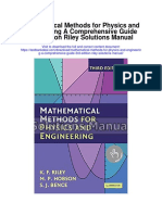 Mathematical Methods For Physics and Engineering A Comprehensive Guide 3rd Edition Riley Solutions Manual