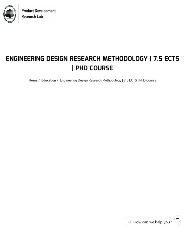 Engineering Design Research Methodology | PDF | Methodology | Theory