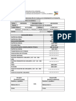 Constancia de Consignación de Planillas de Rendimiento Estudiantil