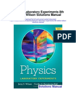 Physics Laboratory Experiments 8th Edition Wilson Solutions Manual