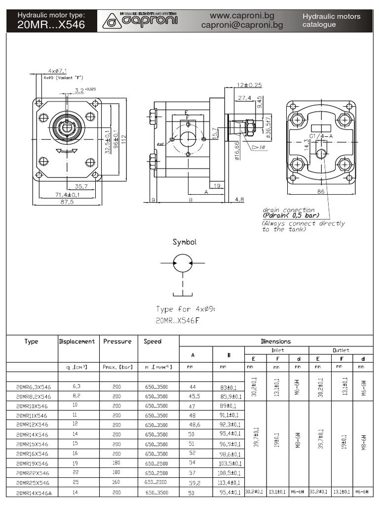 Tandhjulsmotor - Datablad | PDF