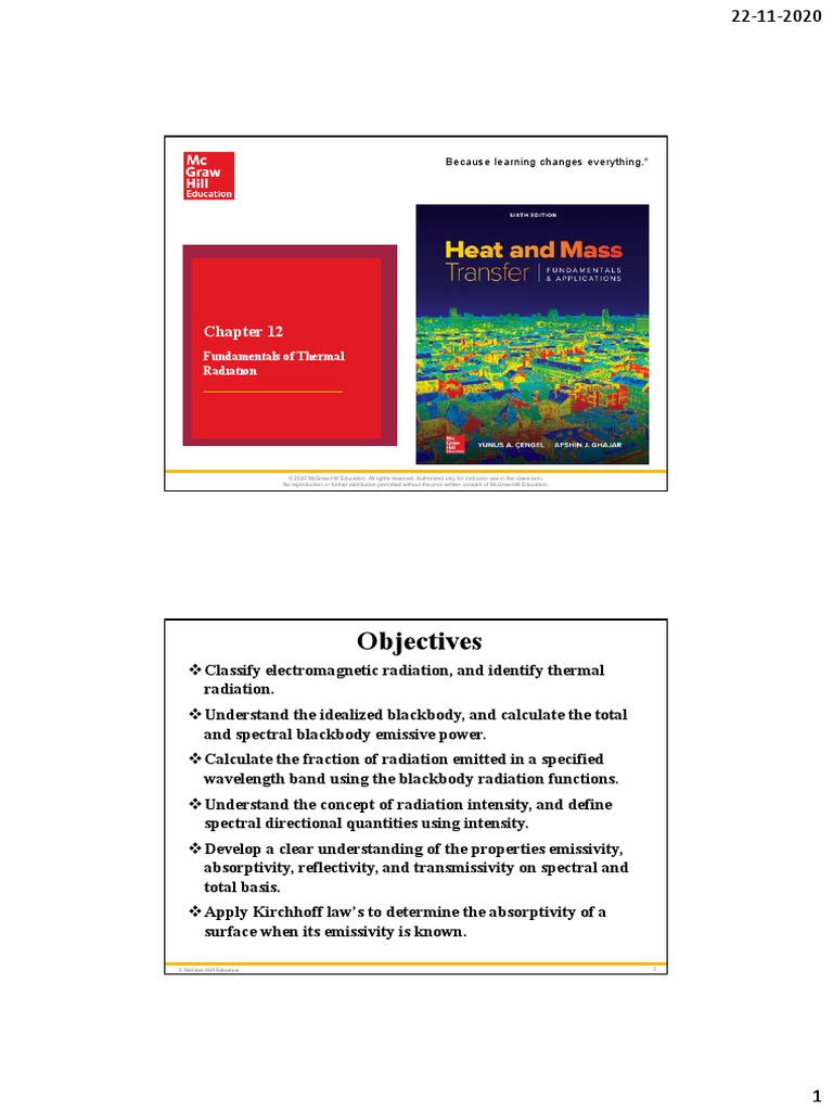 Fundamentals of Thermal Radıatıon 1 | PDF | Electromagnetic Radiation ...