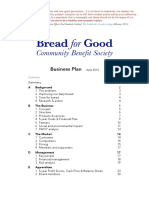 Bread For Good CBS Business Plan