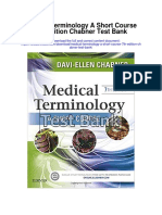 Medical Terminology A Short Course 7th Edition Chabner Test Bank
