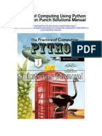 Practice of Computing Using Python 2nd Edition Punch Solutions Manual