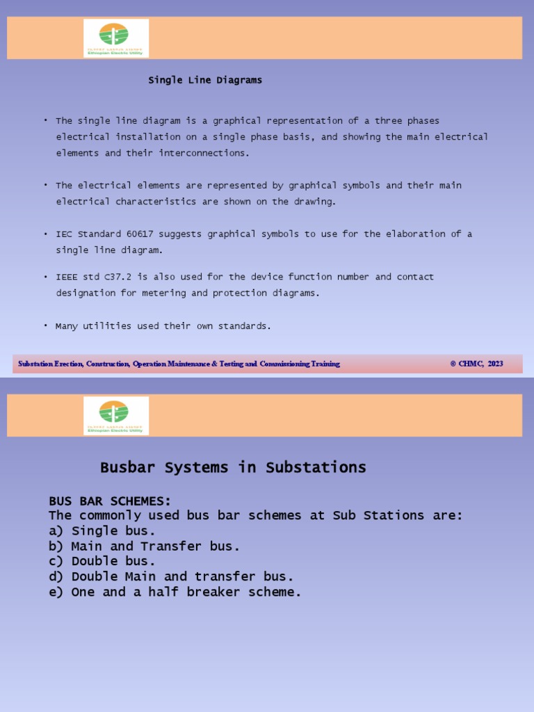 Substation Busbar System Overview | PDF | Electrical Substation ...
