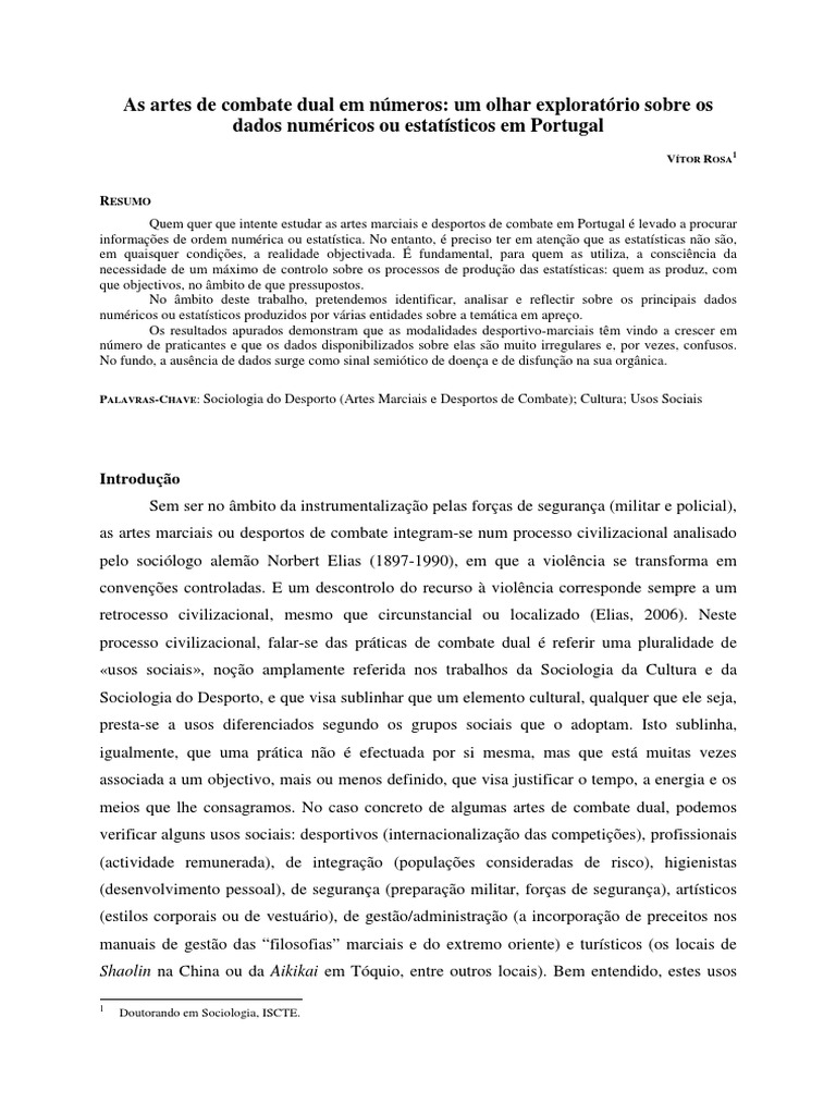 Vitor Rosa Artigo | PDF | Sociologia | Portugal