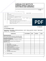 Appraisal Form - Nursing Staff