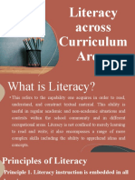 Literacy Across Curriculum Areas