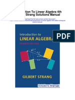 Introduction To Linear Algebra 4th Edition Strang Solutions Manual