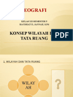 Konsep Wilayah Dan Tata Ruang