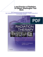 Principles and Practice of Radiation Therapy 4th Edition Washington Test Bank