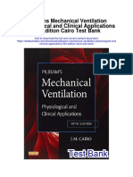 Pilbeams Mechanical Ventilation Physiological and Clinical Applications 5th Edition Cairo Test Bank