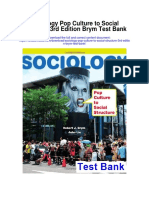 Sociology Pop Culture To Social Structure 3rd Edition Brym Test Bank