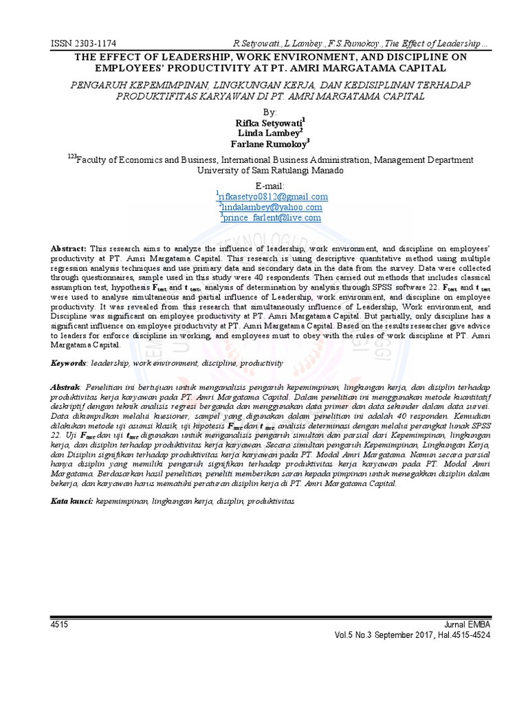 Jurnal 24 | PDF | Regression Analysis | Linear Regression