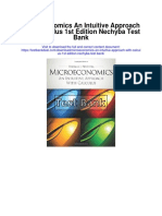 Microeconomics An Intuitive Approach With Calculus 1st Edition Nechyba Test Bank