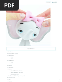 Crumb Avenue - Easy To Follow Cake Topper Tutorials - Tutorials - Elephant Tutorial With Templates