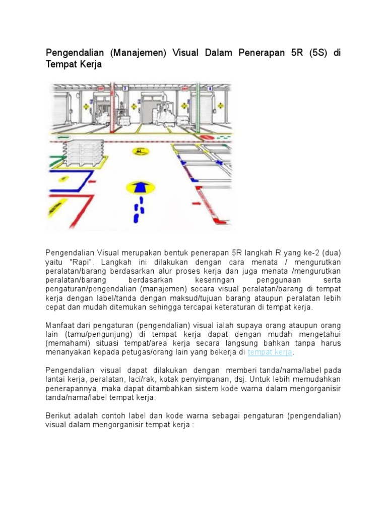Pengendalian Visual dalam 5R di Tempat Kerja | PDF