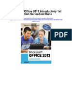 Microsoft Office 2013 Introductory 1st Edition Seriestest Bank