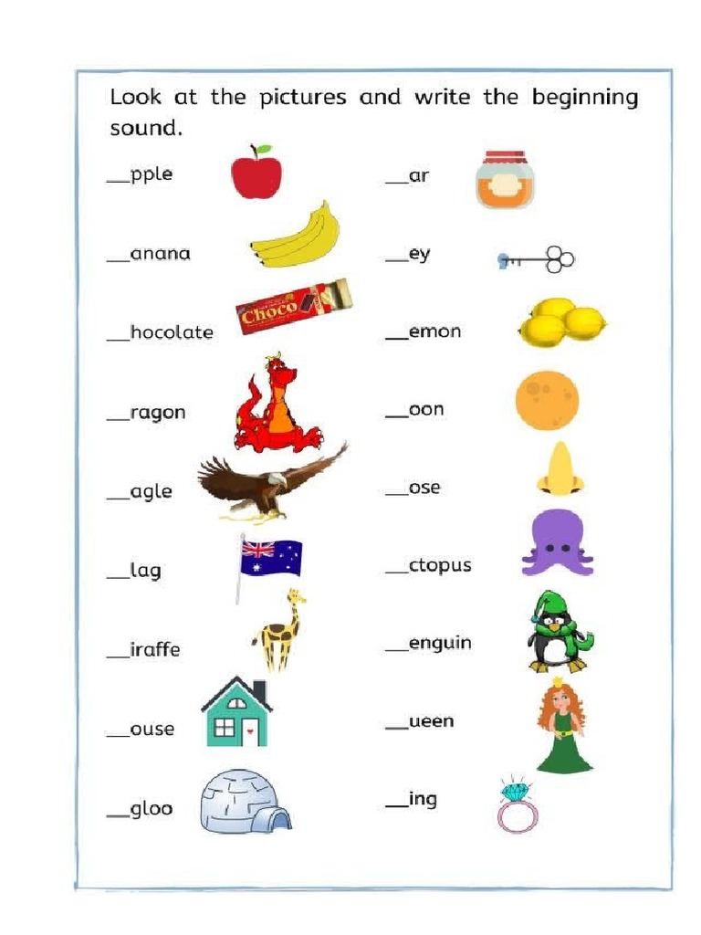 Worksheet Alphabeth PDF