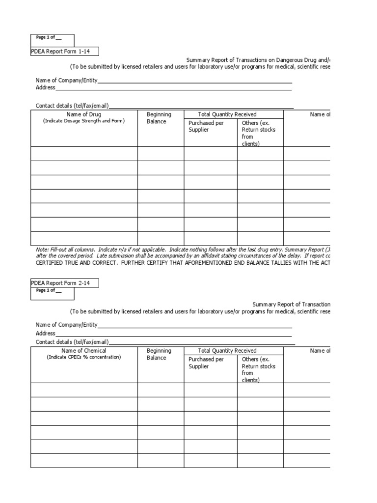 Annex j report forms pdf