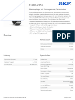 SKF 61900-2RS1 Specification