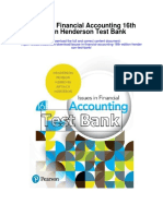Issues in Financial Accounting 16th Edition Henderson Test Bank