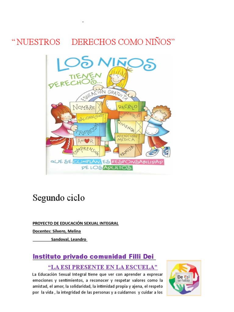 Secuencia ESI 4° y 5° C | PDF | La sexualidad humana | Educación sexual
