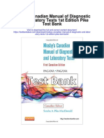 Mosbys Canadian Manual of Diagnostic and Laboratory Tests 1st Edition Pike Test Bank