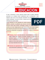 Propuesta Educación Reinoso 2011