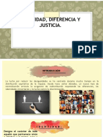 Identidad, Diferencia y Justicia