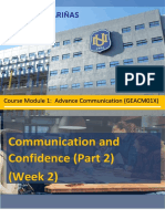 Week 2 Course Pack (Advance Communication)