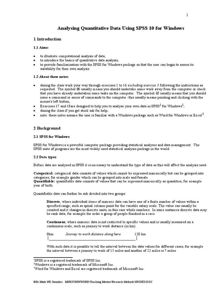SPSS Basics for Data Analysis | PDF | Chi Squared Test | Spss