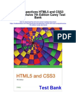 New Perspectives Html5 and Css3 Comprehensive 7th Edition Carey Test Bank