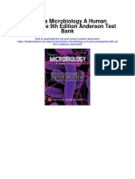 Nesters Microbiology A Human Perspective 9th Edition Anderson Test Bank